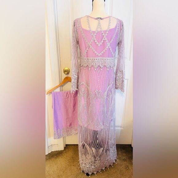 AYESHA SHOAIB MALIK PAKISTANI AUTHENTIC LUXURY DESIGNER DRESS - Picture 11 of 13